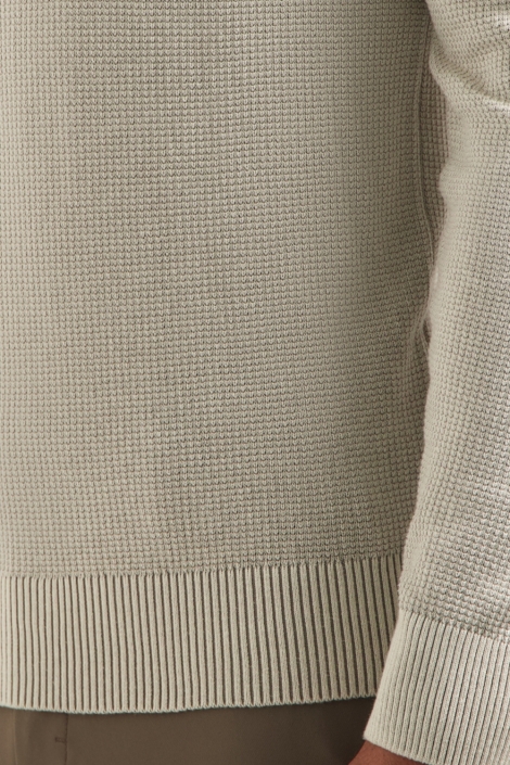 NO-EXCESS ecru heren trui | Close up