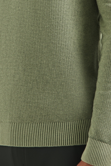 NO-EXCESS groene heren trui | Close up