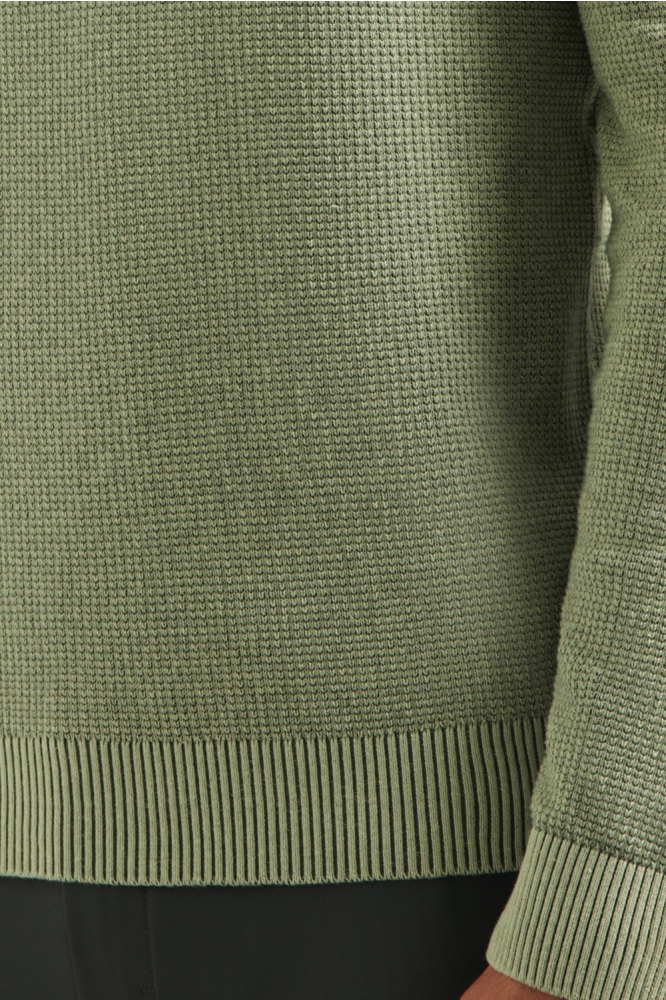 NO-EXCESS groene heren trui | Close up