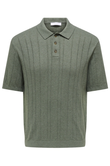 Only & Sons Polo ONSSOFUS REG SS POLO KNIT FRML 22037216 AGAVE GREEN