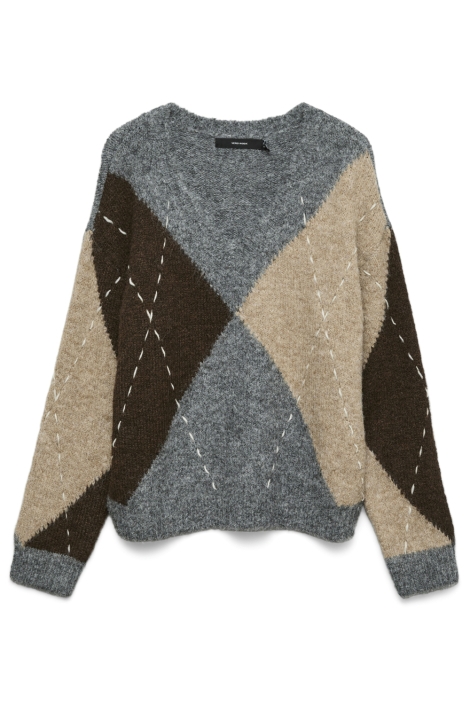 Vero Moda grijze dames trui | Vooraanzicht
