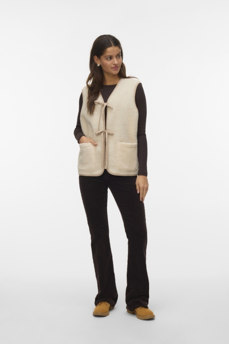 Vero Moda beige dames gilet | Model