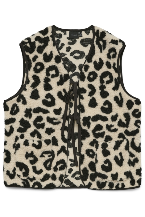 Vero Moda beige dames gilet | Vooraanzicht