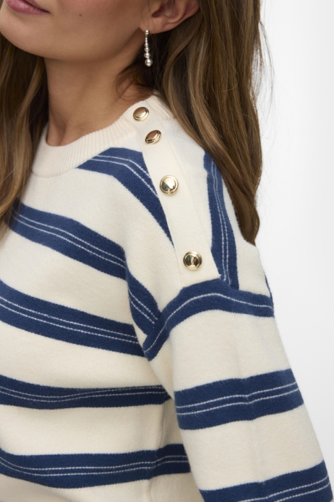 Vero Moda beige dames trui | Close up