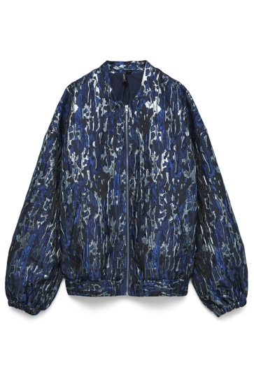 Vero Moda Jas VMBARBARA LS JAQUARD BOMBER EXP 10340947 Navy Blazer/JACQUARD