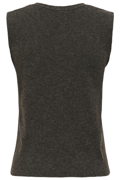 Only bruine dames gilet | Achteraanzicht