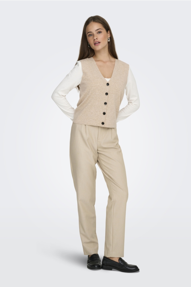 Only ecru dames gilet | Model