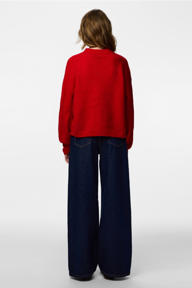 Pieces rode dames trui | Model