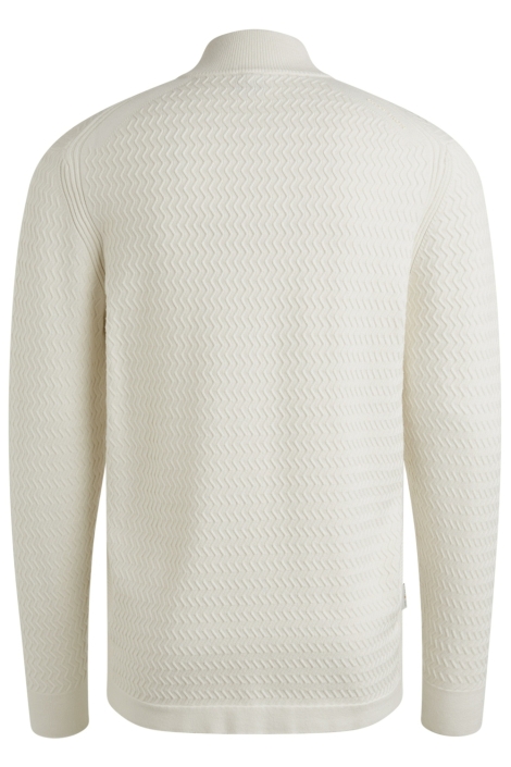 Cast Iron ecru heren trui | Achteraanzicht