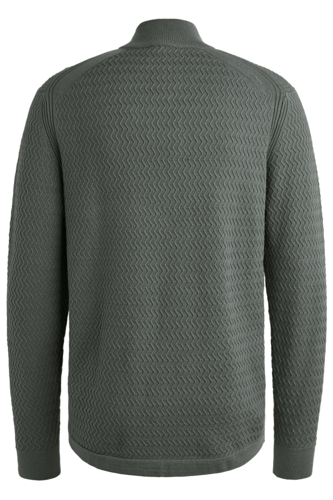 Cast Iron blauwe heren trui | Achteraanzicht