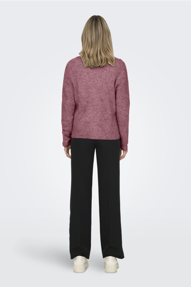 Only roze dames trui | Model achteraanzicht