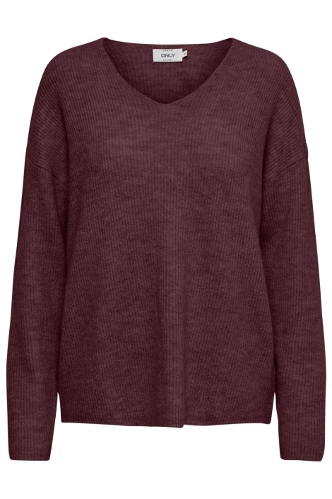 Only bordeaux dames trui | Vooraanzicht
