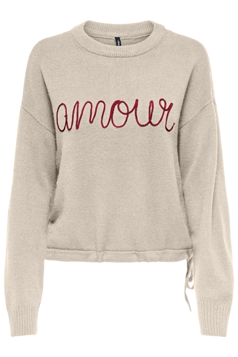 Only beige dames trui | Vooraanzicht