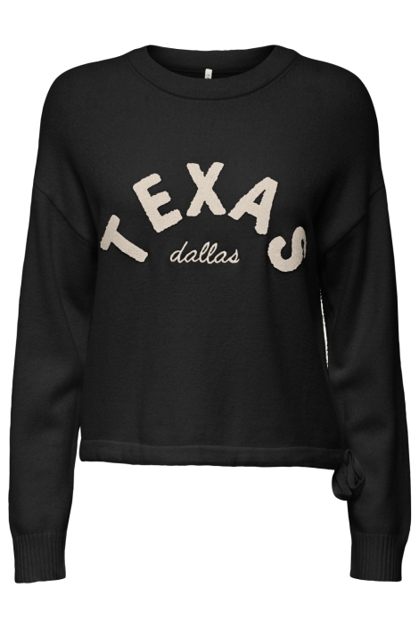 Only zwarte dames trui | Vooraanzicht