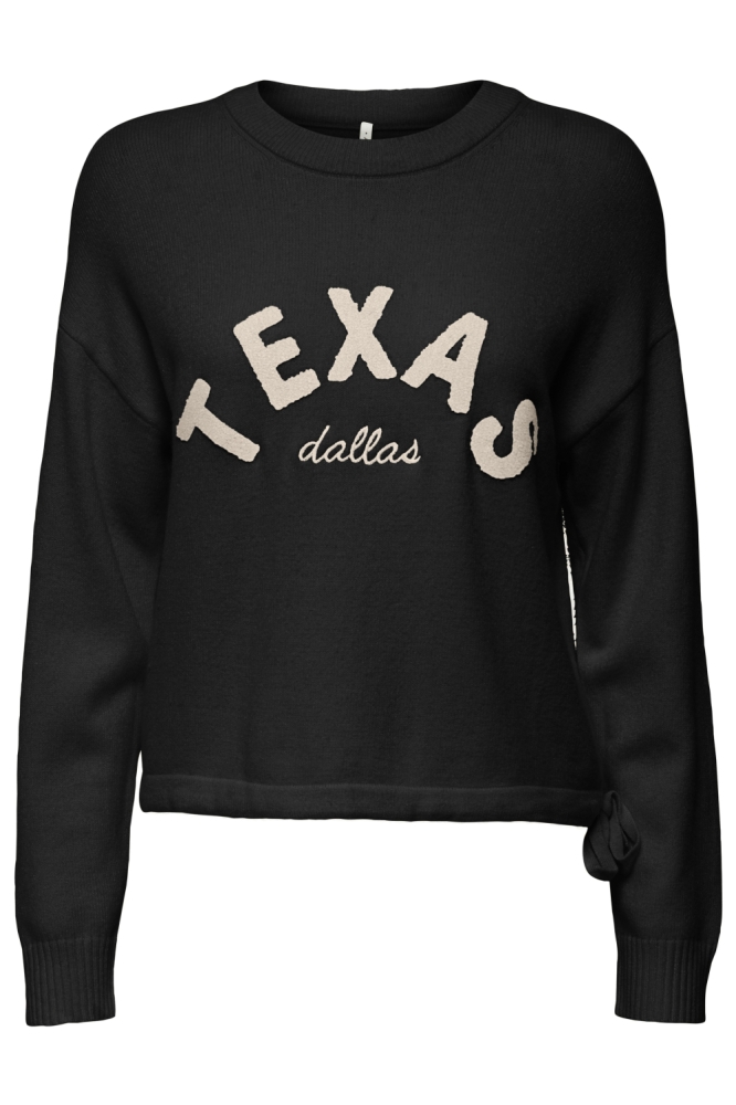 Only zwarte dames trui | Vooraanzicht