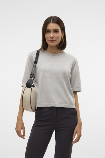 Vero Moda vmsilje 2/4 o-nck oversize pull ga Grijs