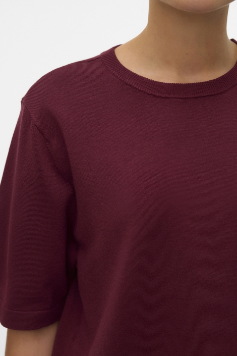 Vero Moda bordeaux dames trui | Close up