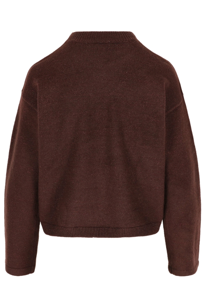 LolaLiza bruine dames trui | Achteraanzicht