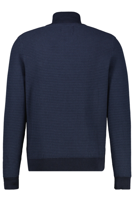 Lerros blauwe heren trui | Achteraanzicht