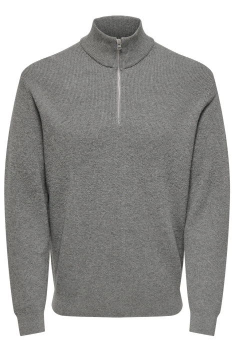 Only & Sons grijze heren trui | Vooraanzicht