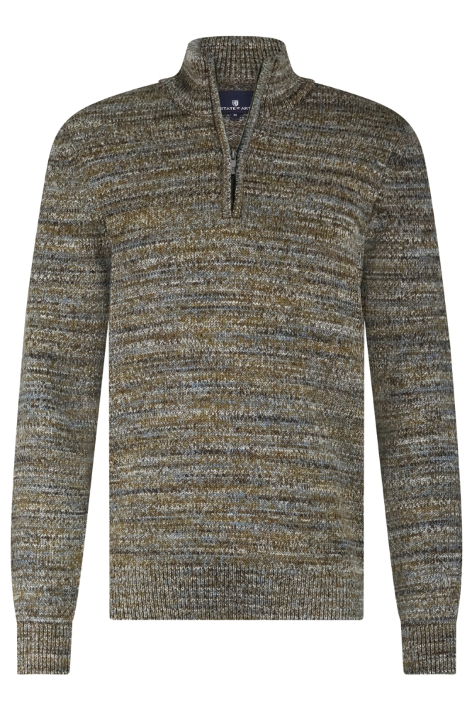 State of Art blauwe heren trui | Vooraanzicht