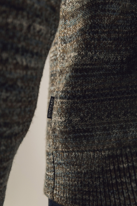 State of Art blauwe heren trui | Kleurstaal