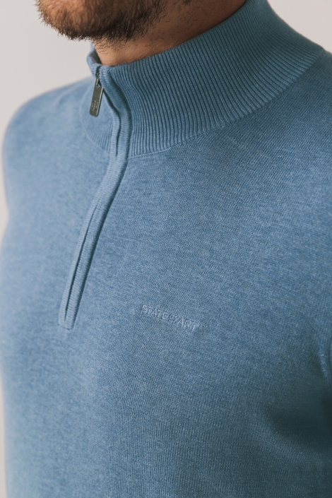 State of Art blauwe heren trui | Close up