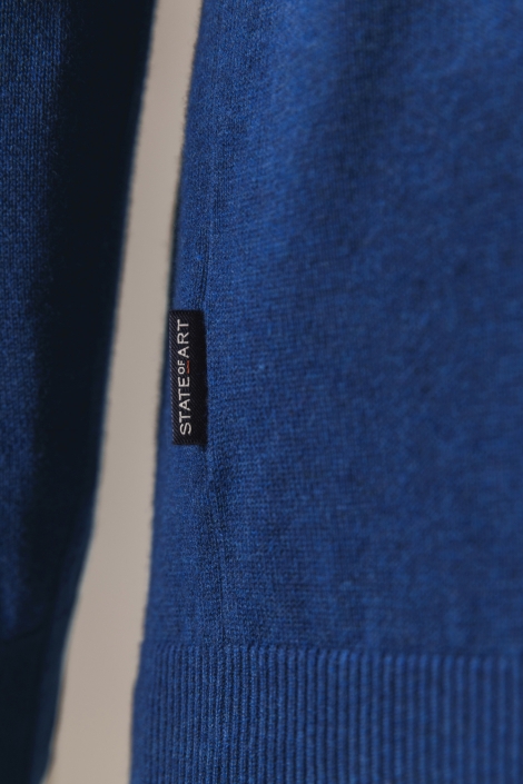 State of Art blauwe heren trui | Kleurstaal