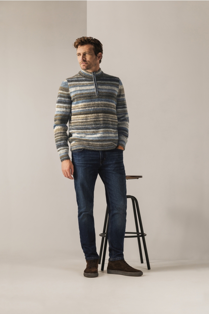 State of Art blauwe heren trui | Model