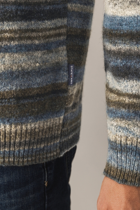 State of Art blauwe heren trui | Close up