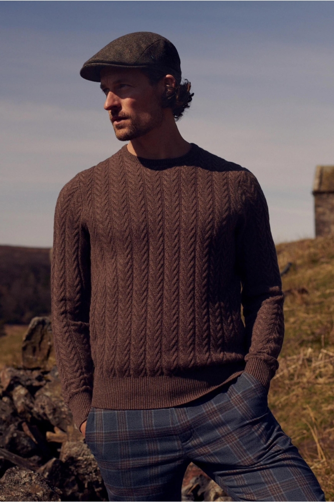 State of Art bruine heren trui | Sfeerbeeld, In situatie