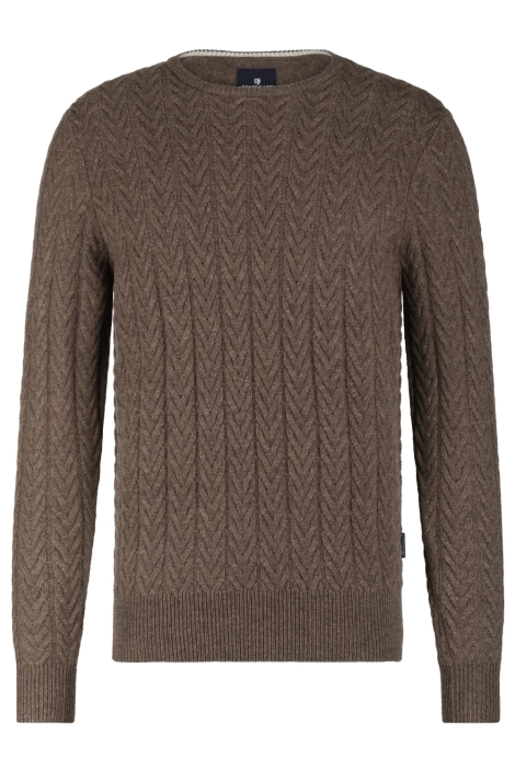 State of Art bruine heren trui | Vooraanzicht