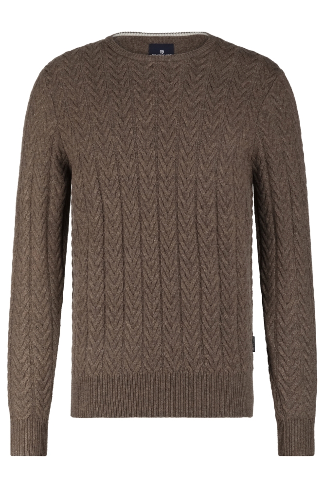 State of Art bruine heren trui | Vooraanzicht