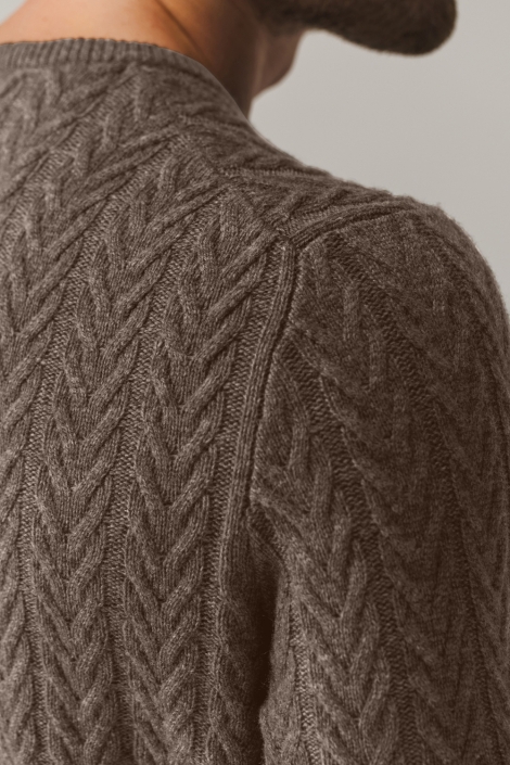 State of Art bruine heren trui | Kleurstaal