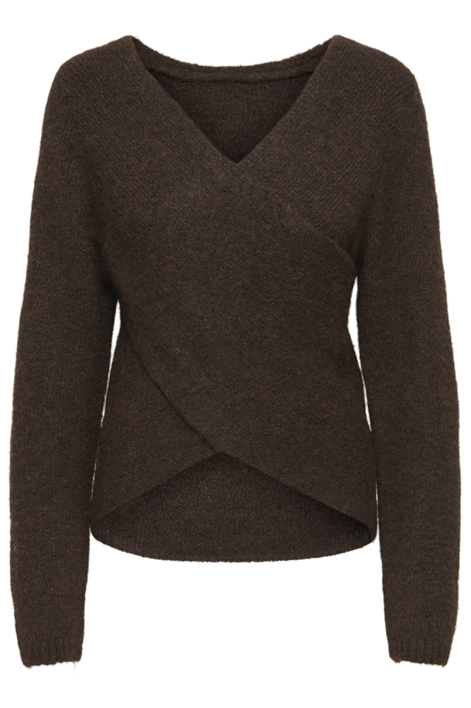 Only bruine dames trui | Vooraanzicht