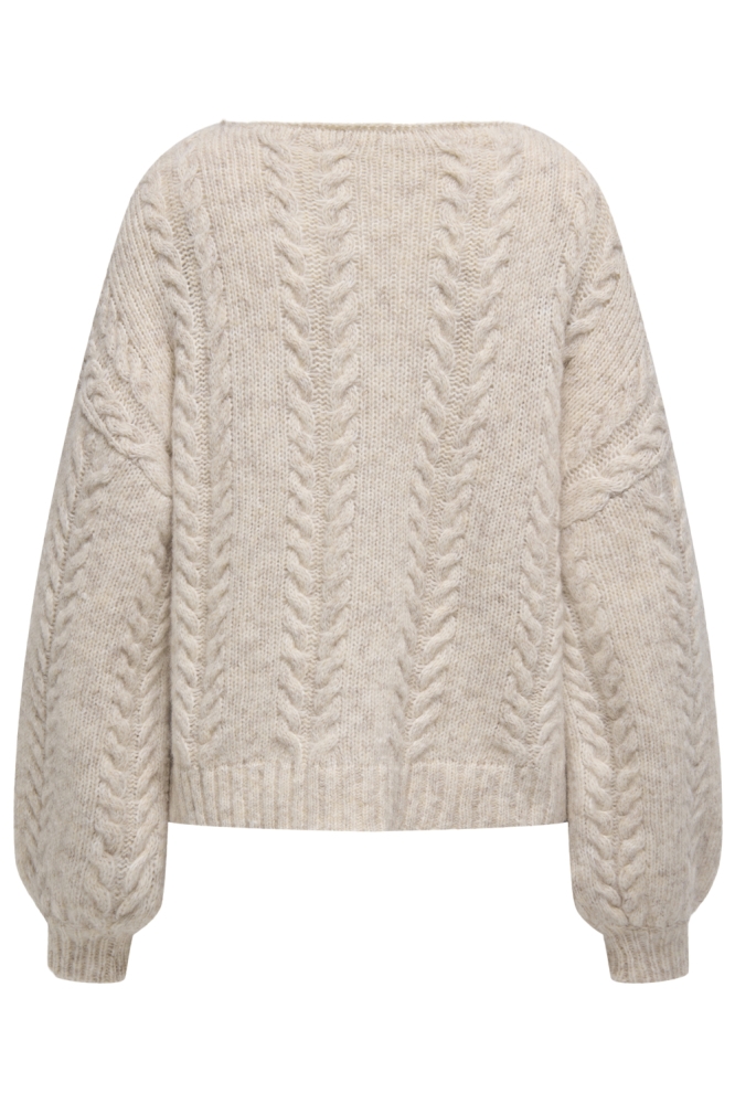 Only ecru dames trui | Achteraanzicht