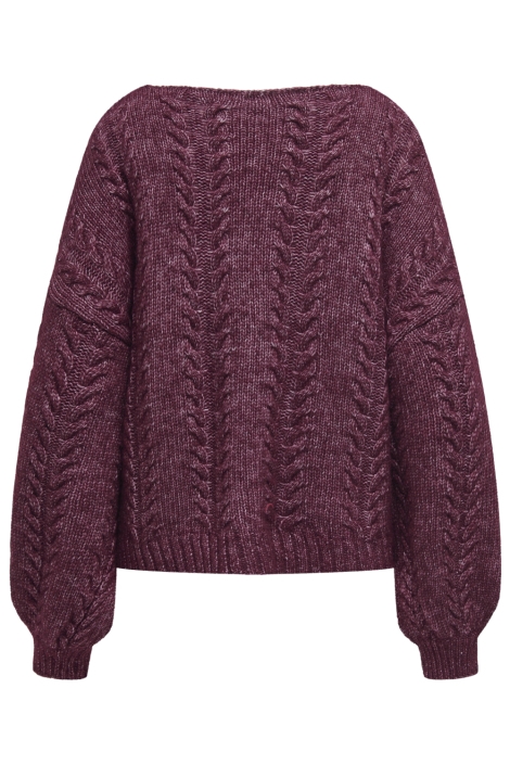 Only bordeaux dames trui | Achteraanzicht