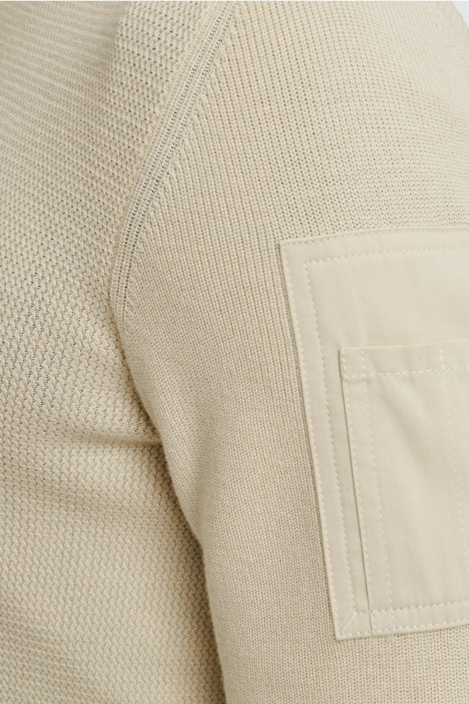 PME legend beige heren trui | Close up