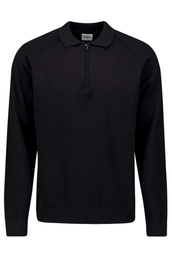 NO-EXCESS zwarte heren trui | Vooraanzicht