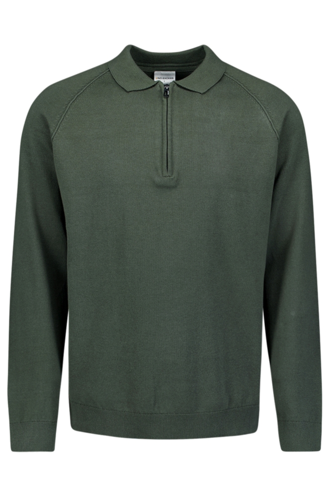 NO-EXCESS groene heren trui | Vooraanzicht