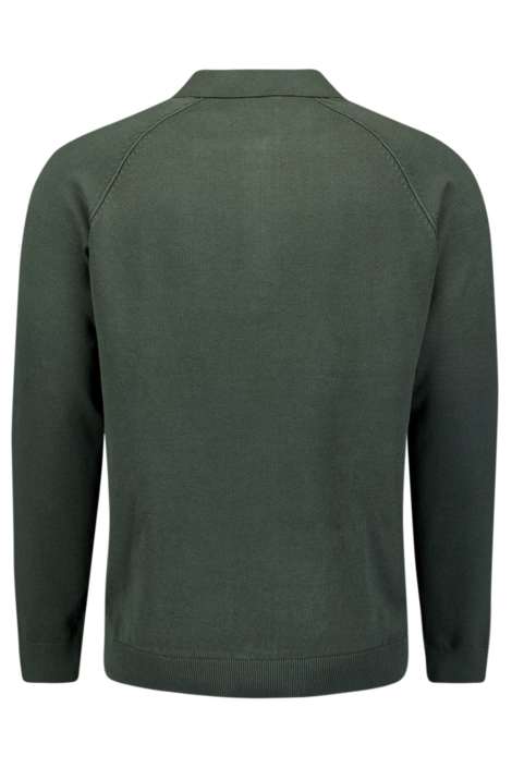 NO-EXCESS groene heren trui | Achteraanzicht