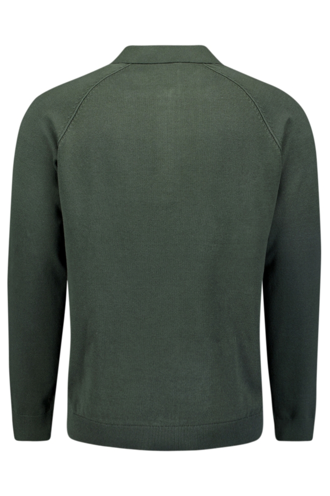 NO-EXCESS groene heren trui | Achteraanzicht