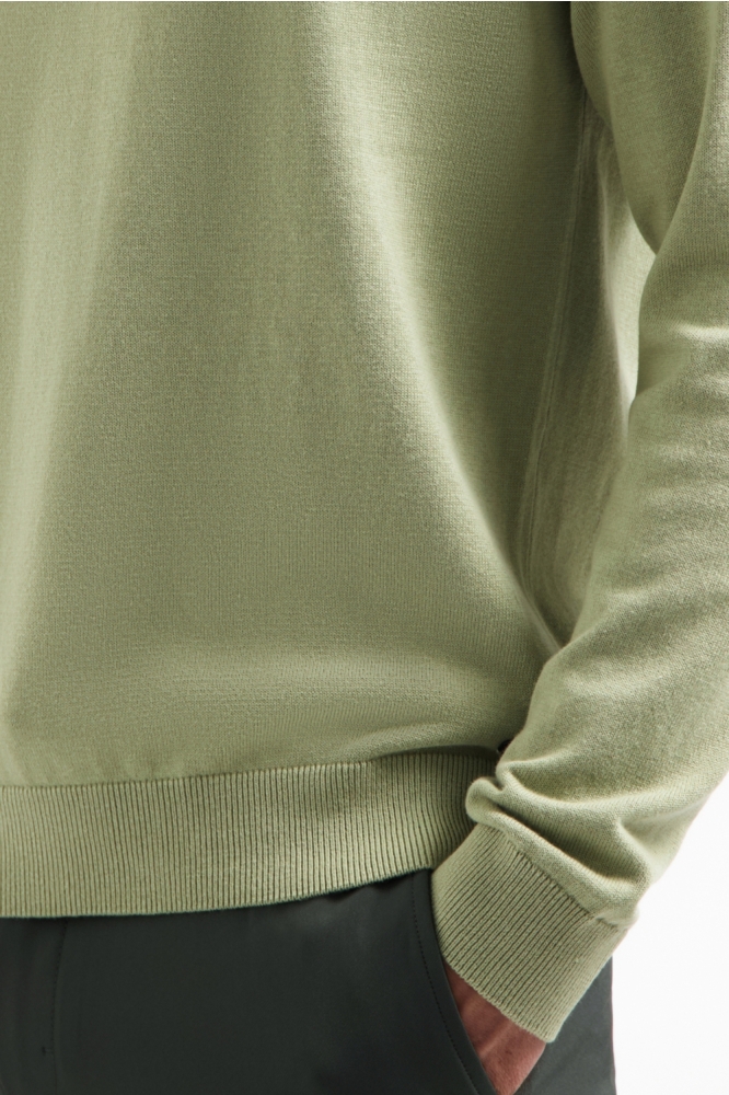 NO-EXCESS groene heren trui | Close up