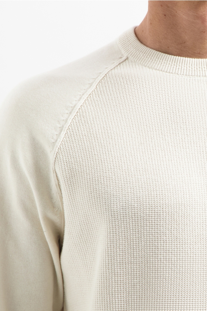 NO-EXCESS beige heren trui | Close up