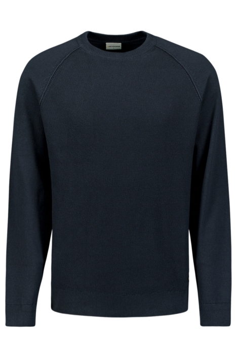 NO-EXCESS blauwe heren trui | Vooraanzicht