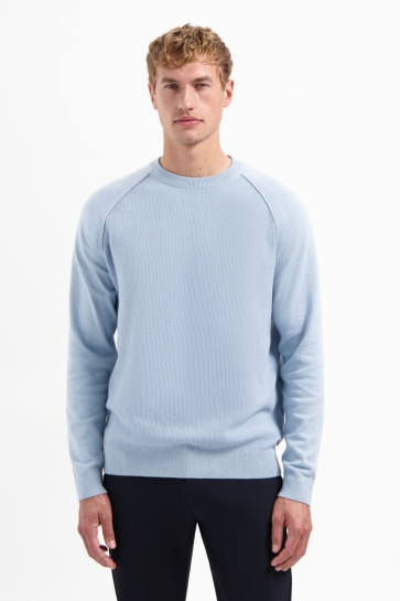 NO-EXCESS RONDE HALS TRUI MET WAFELSTRUCTUUR 29230964SN 138 DUSTY BLUE
