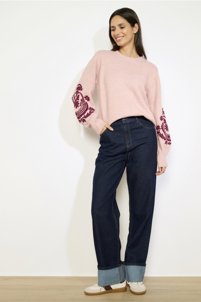 LolaLiza roze dames trui | Model