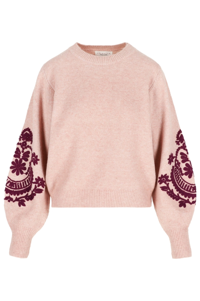 LolaLiza roze dames trui | Vooraanzicht