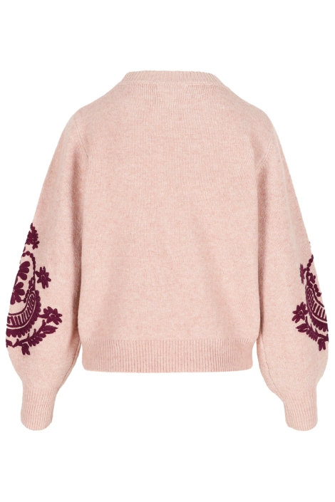 LolaLiza roze dames trui | Achteraanzicht