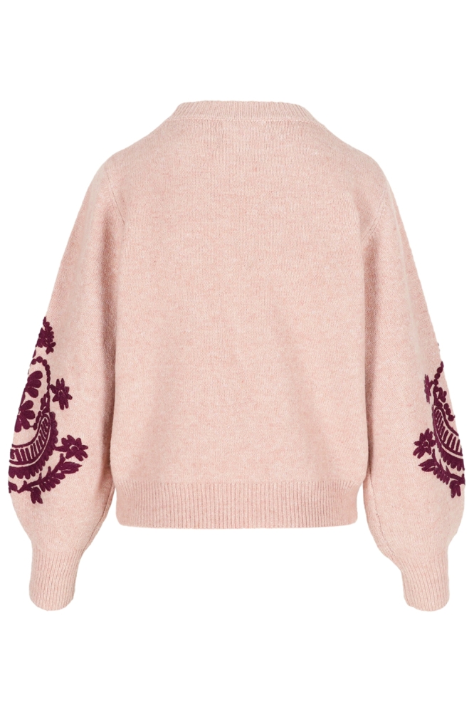 LolaLiza roze dames trui | Achteraanzicht